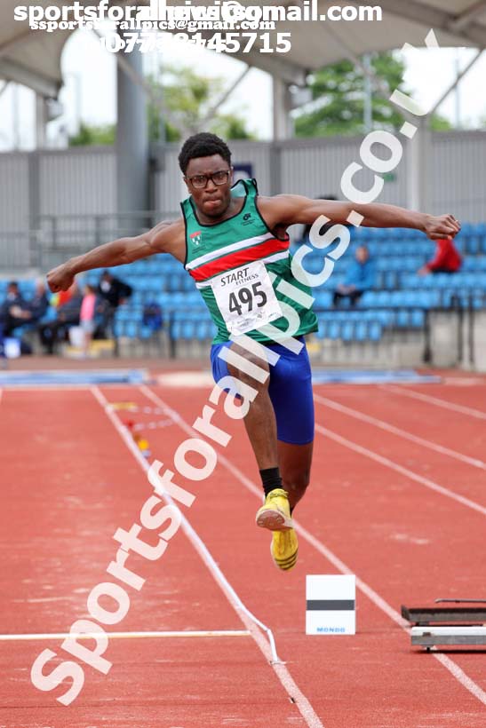 Mens under-20s triple jump, Northern Senior and Under-20s Champs., SportsCity, Manchester. Photo: David T. Hewitson/Sports for All Pics